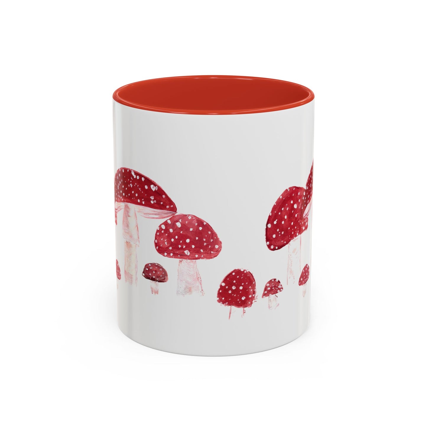 Red Toadstool Mushrooms mug | Accent Coffee Mug