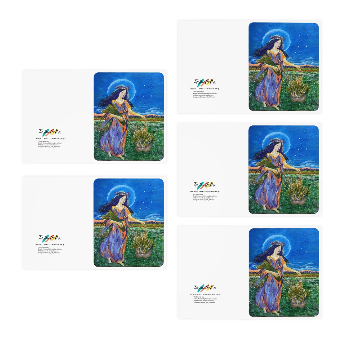 Virgo Greeting Cards Zodiac Collection - (5-Pack)