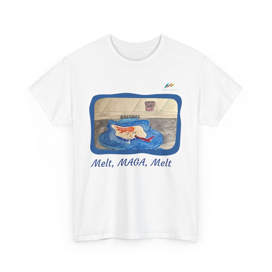 He's Melting - Heavy Cotton Tee