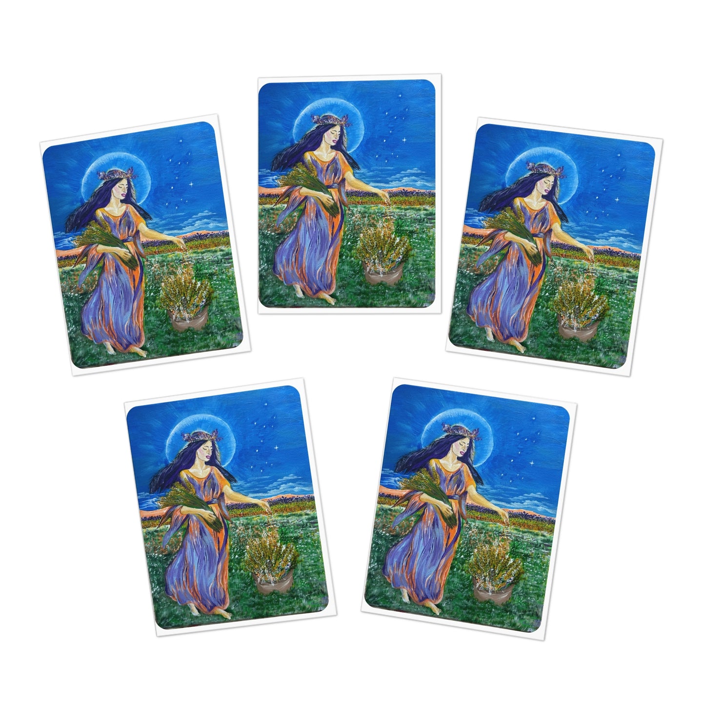 Virgo Greeting Cards Zodiac Collection - (5-Pack)