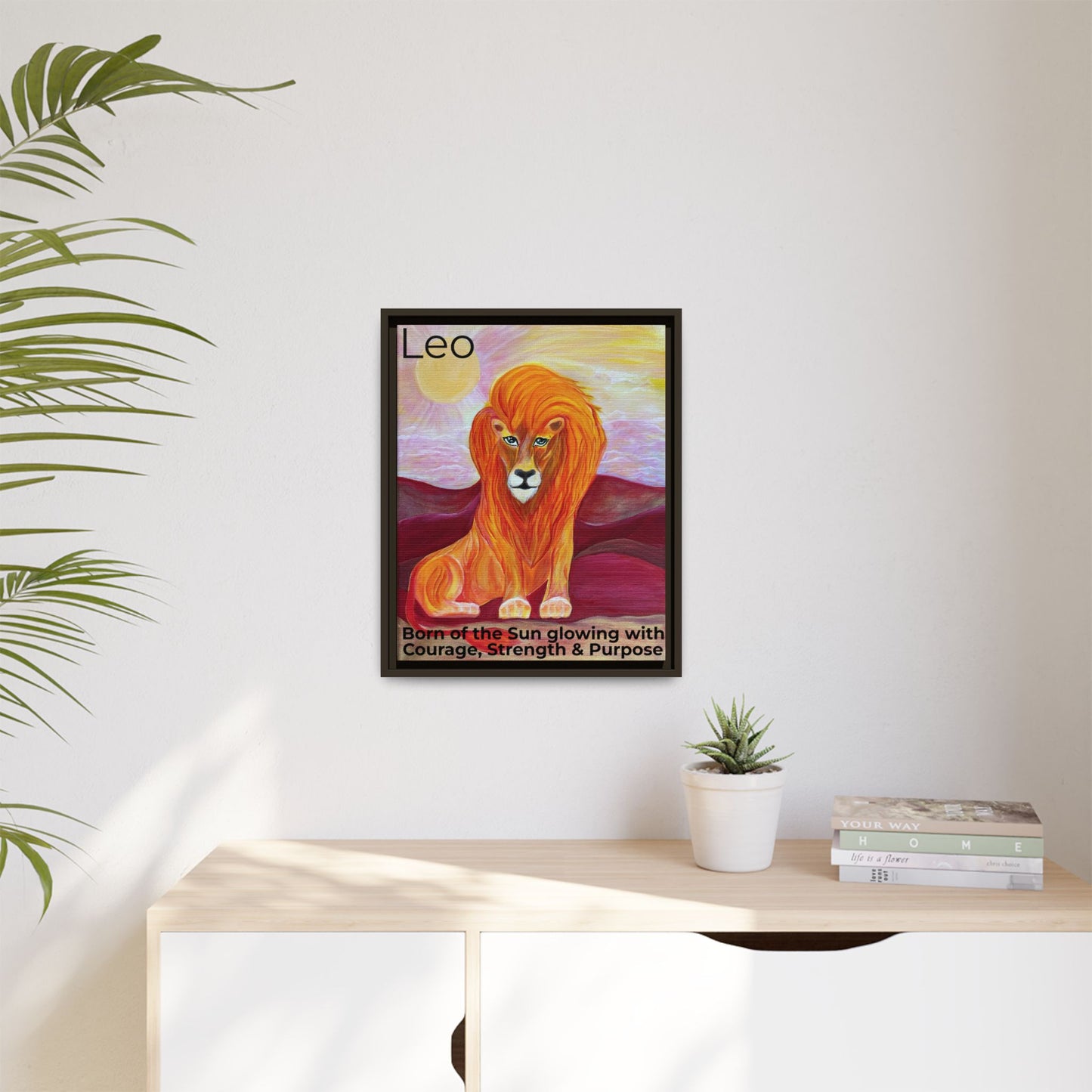 Leo the Lion Explained - Canvas Print