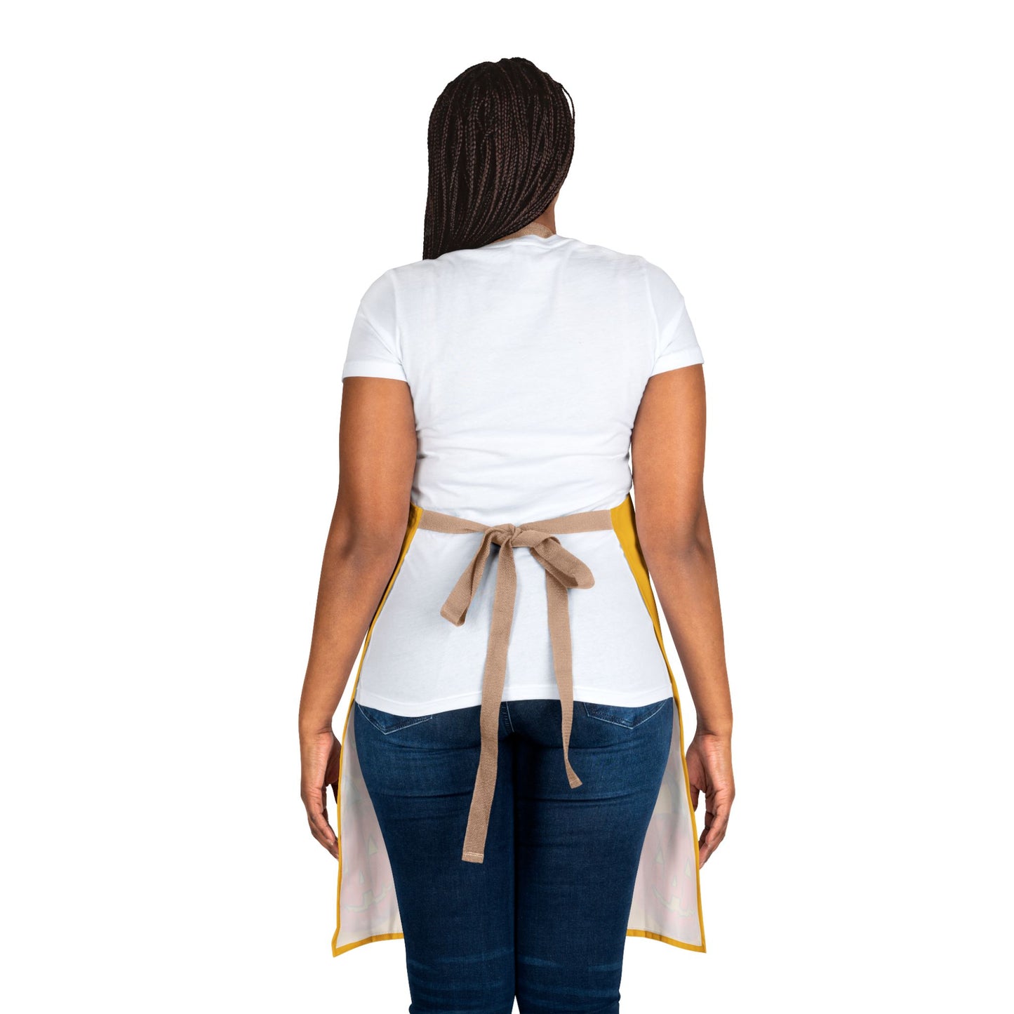 Stacked Jack-o'-Lanterns Apron | Halloween Pumpkin Kitchen Apron