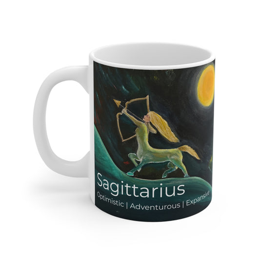 Sagittarius Centaur Archer Mug | Zodiac Astrology Coffee Cup - Mug 11 oz