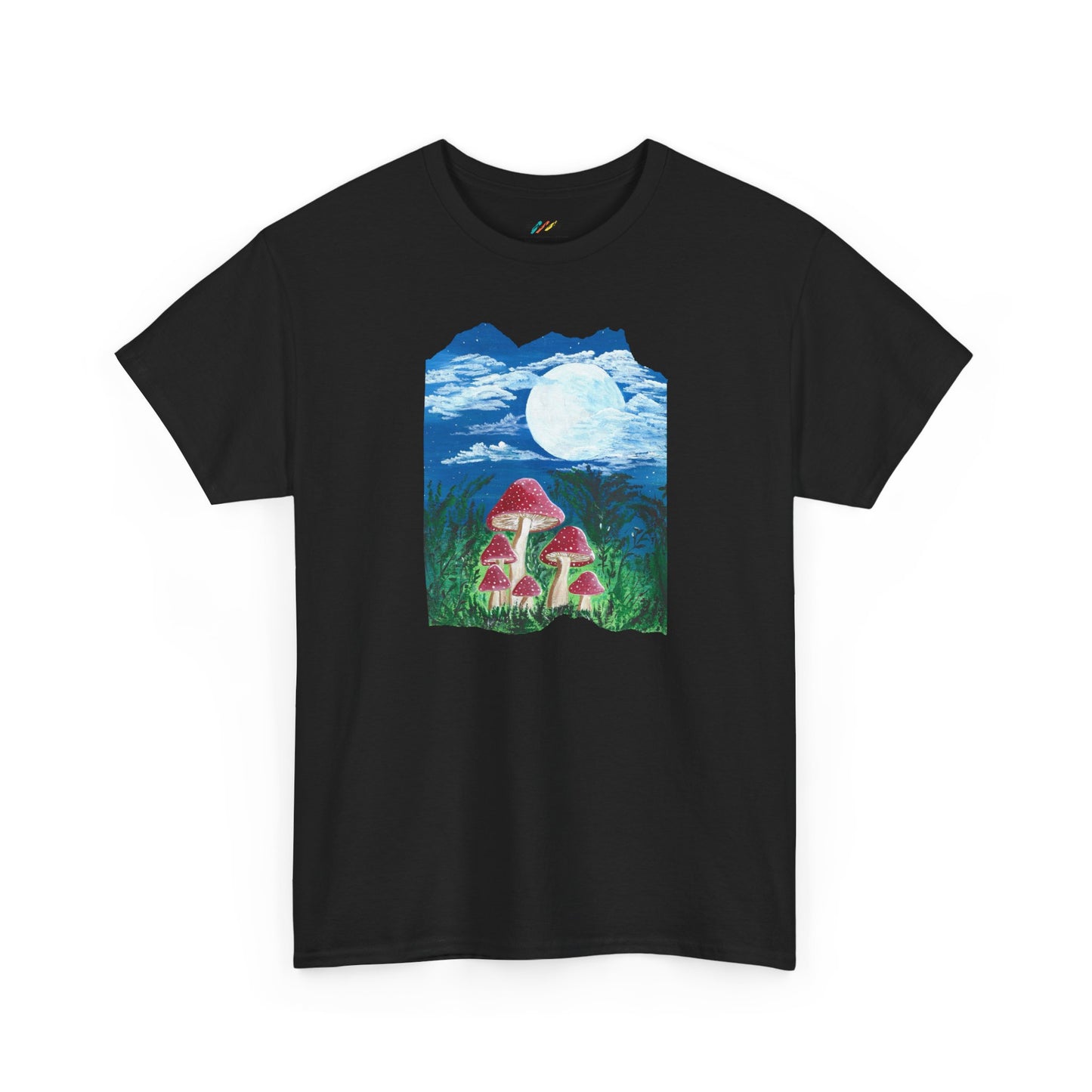 Magically Moonlit Mushrooms - T-Shirt