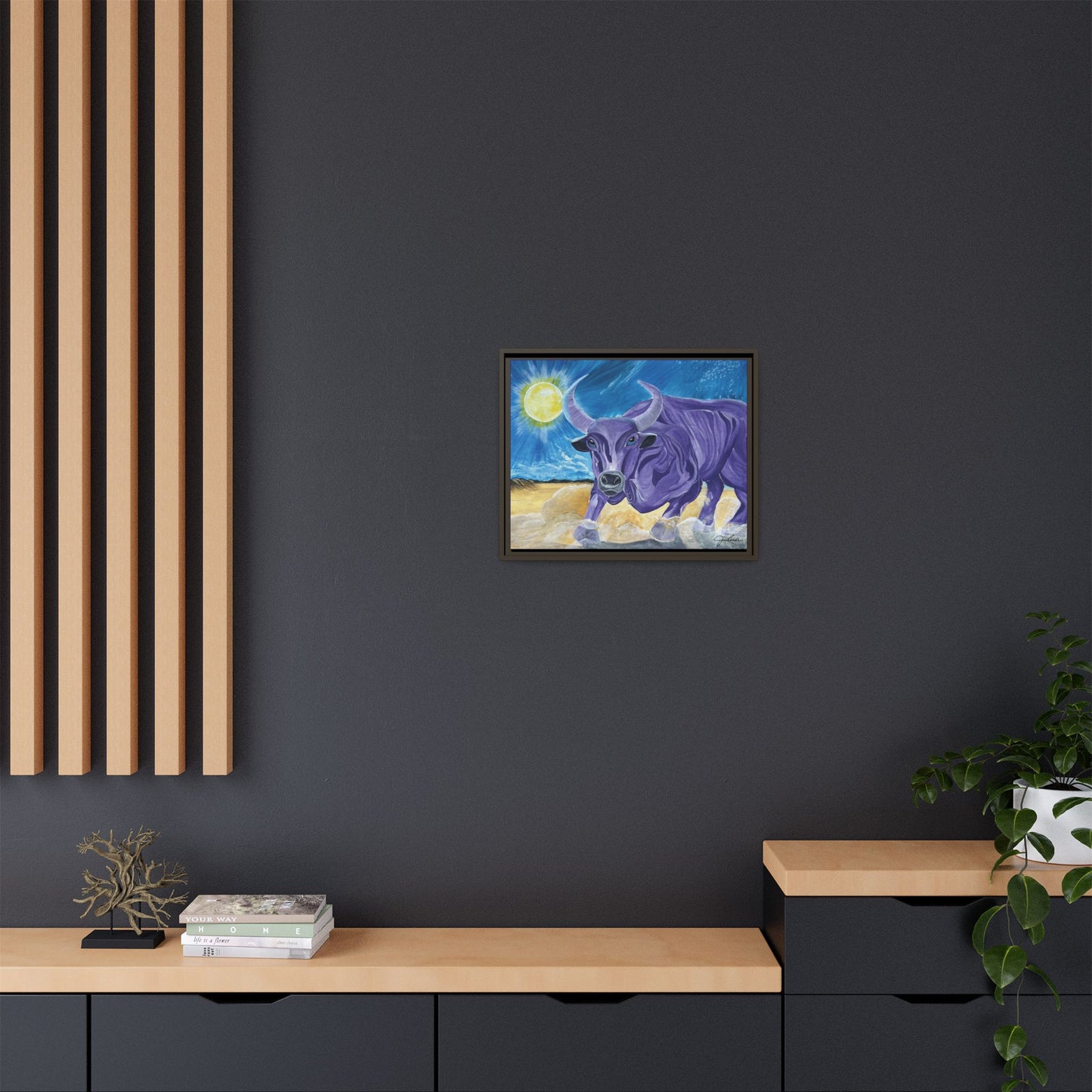 'Cecil's Taurus' Framed Canvas Print
