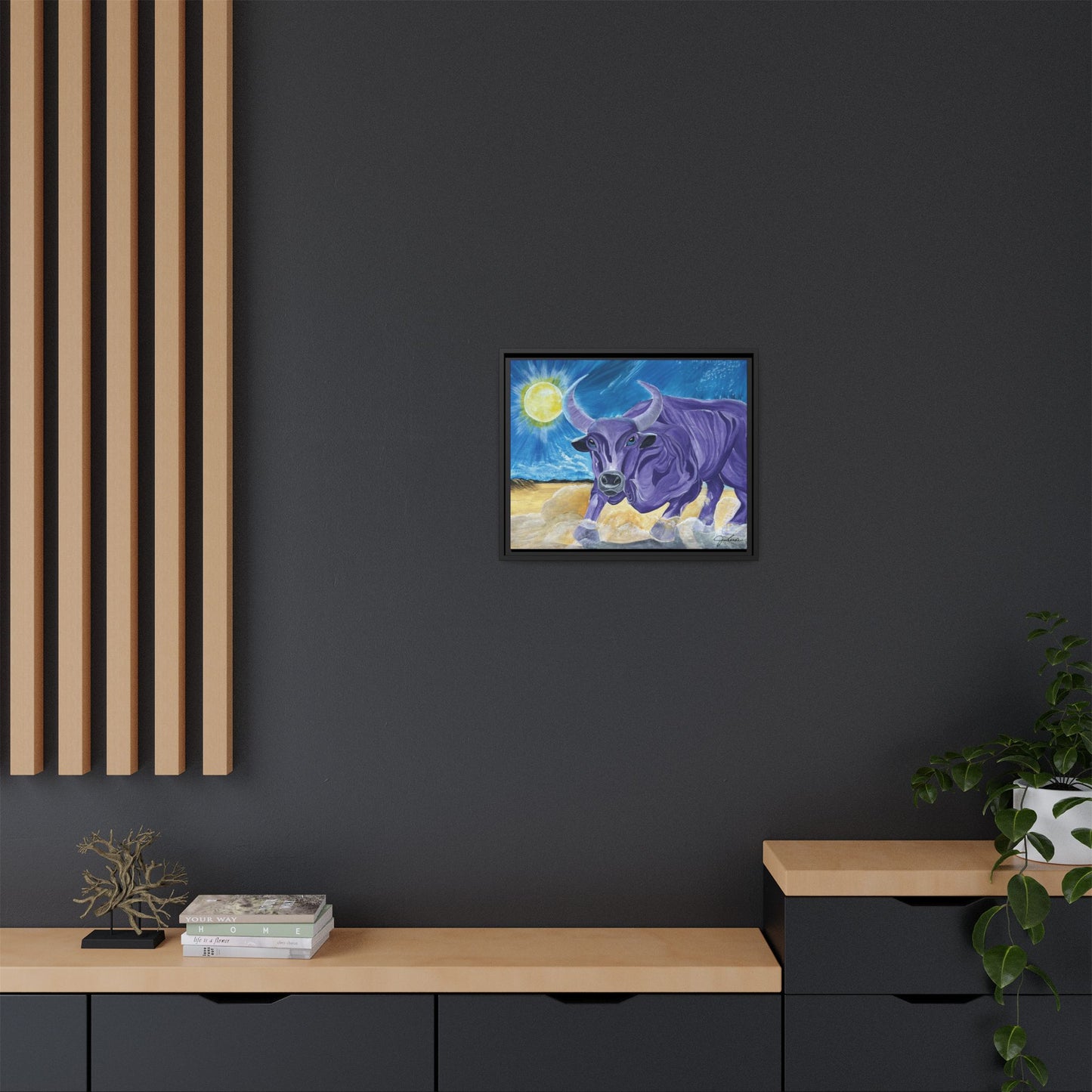 'Cecil's Taurus' Framed Canvas Print