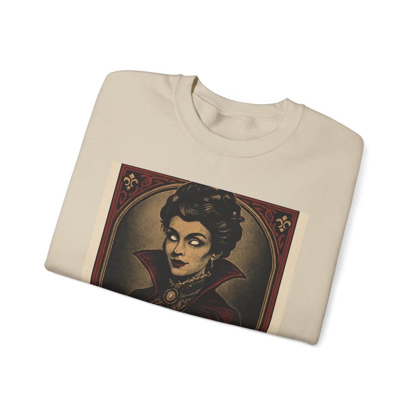 Vintage Style Spooky Vampire Crewneck Sweatshirt