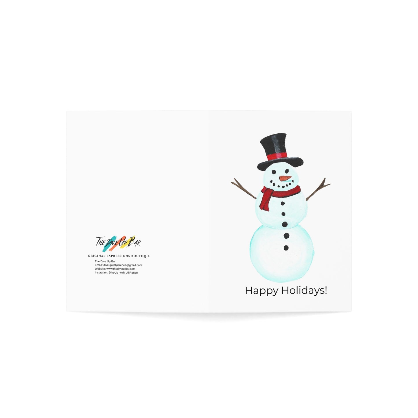 Holiday Snowman Greeting Cards | Seasonal Cheer for Christmas, New Year, and Winter Celebrations, Ideal for Wishes and Invitations, Set of