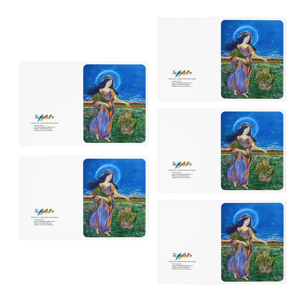 Virgo Greeting Cards Zodiac Collection - (5-Pack)