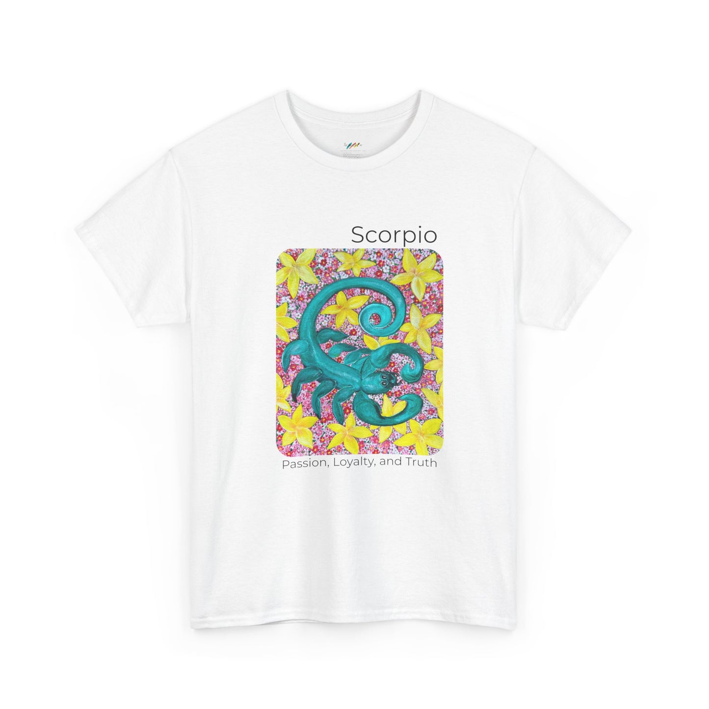 Scorpio Zodiac T-Shirt, Passion, Loyalty, and Truth, Horoscope Shirt, Colorful Tee, Unisex Heavy Cotton, Gift for Astrology Lovers, Birthday