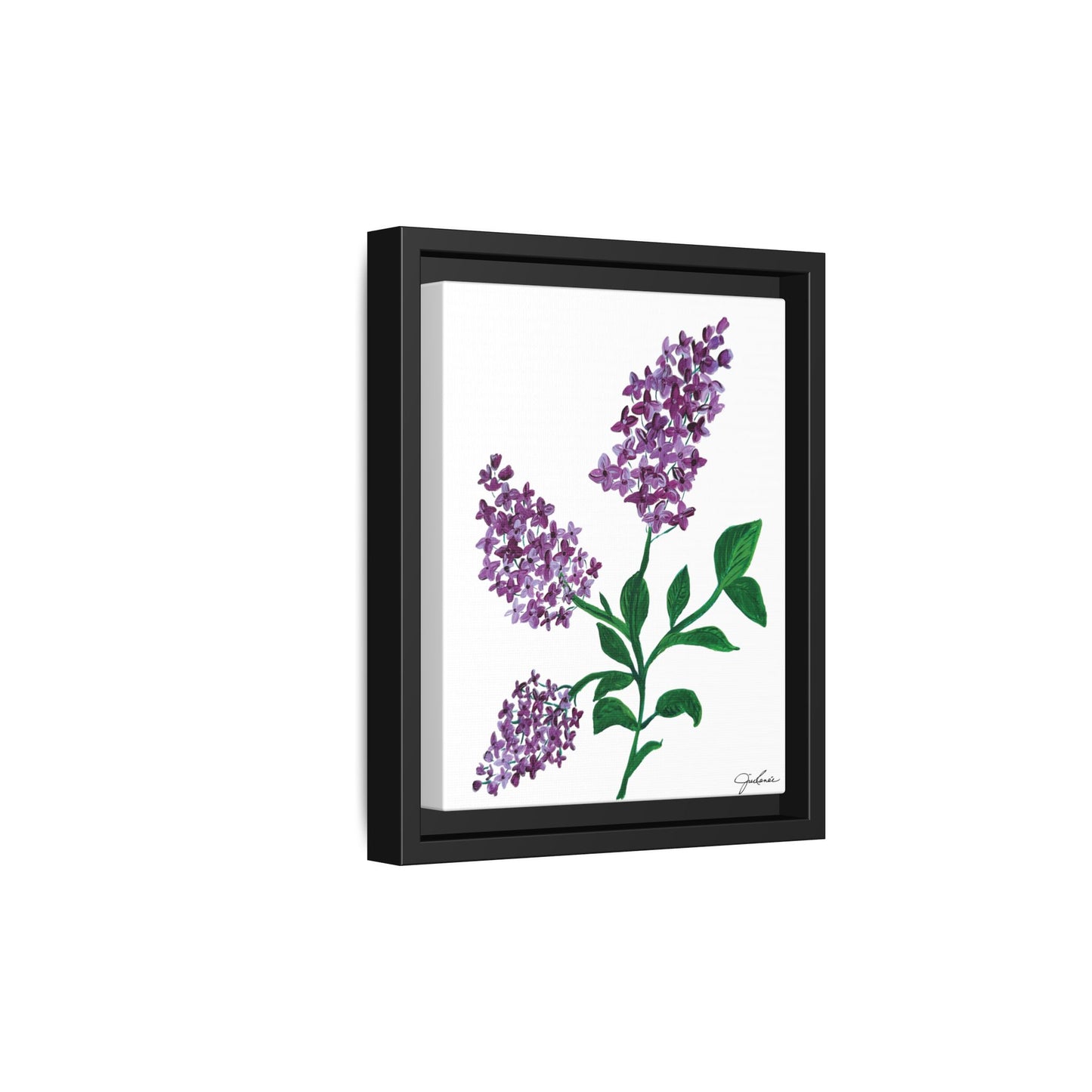 Framed Canvas Print ,  Lilacs! - Wall Art, Home Decor, Matte Canvas, Framed, Multi-color