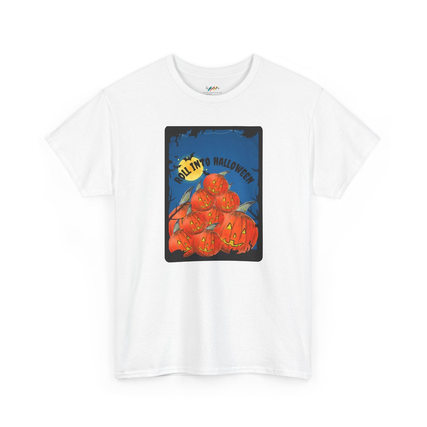 Pumpkin Pile T-Shirt | Halloween Jack-o'-Lantern Illustration