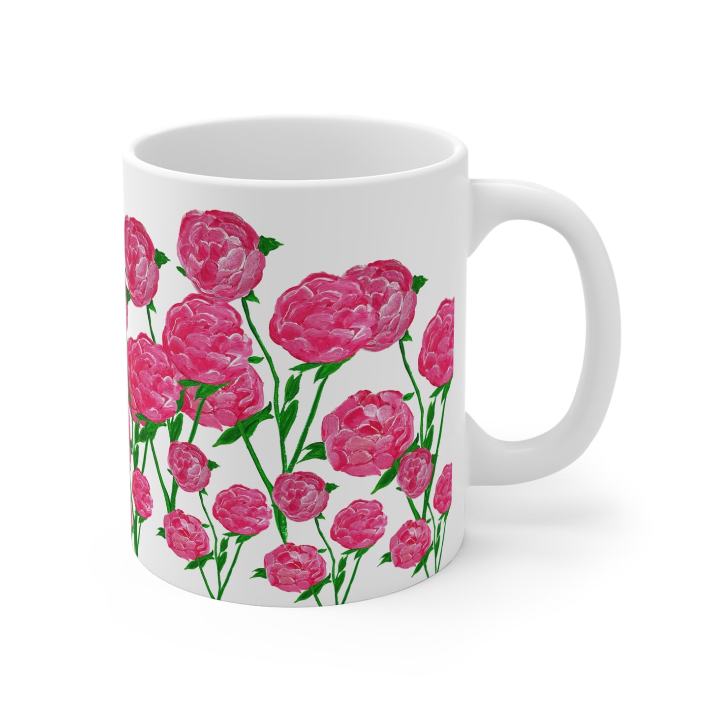 Blooming Peonies! - Ceramic Mug 11oz