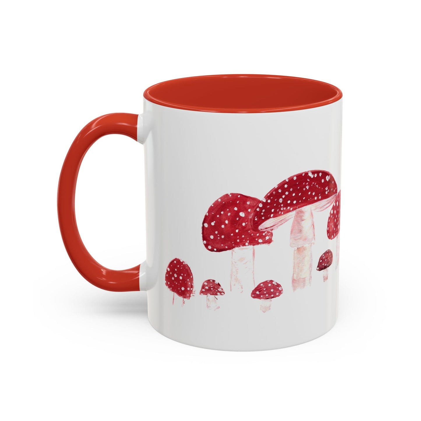 Red Toadstool Mushrooms mug | Accent Coffee Mug