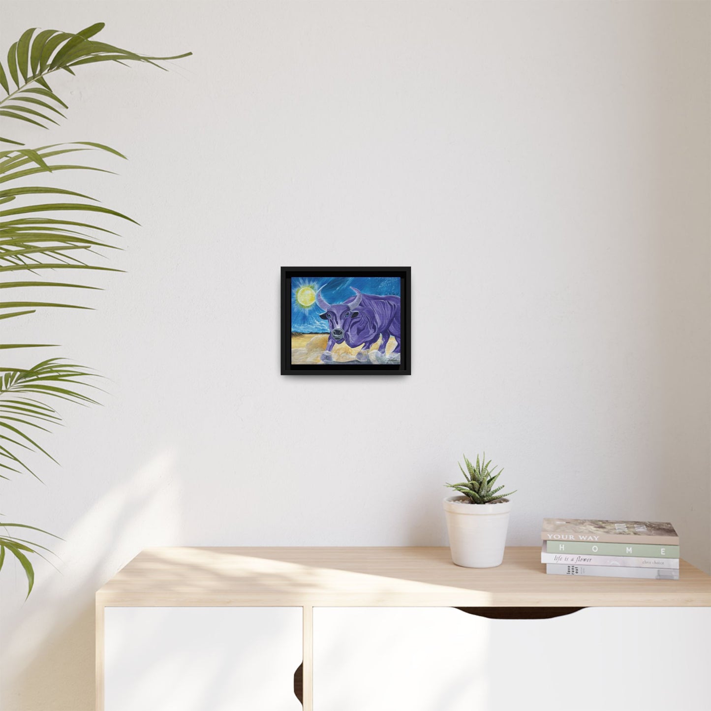 'Cecil's Taurus' Framed Canvas Print