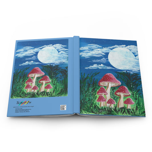 Hardcover Journal - Magically Moonlit Mushrooms