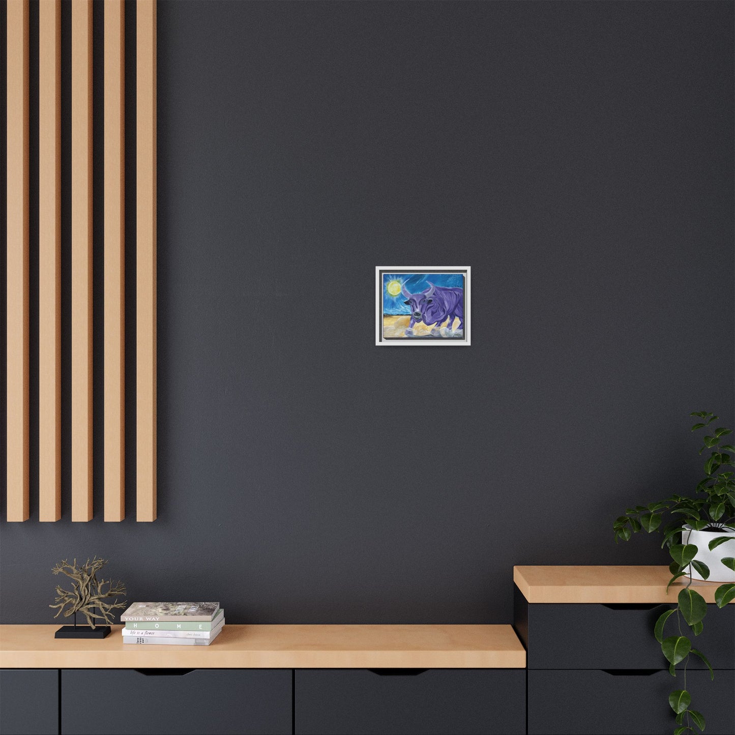 'Cecil's Taurus' Framed Canvas Print