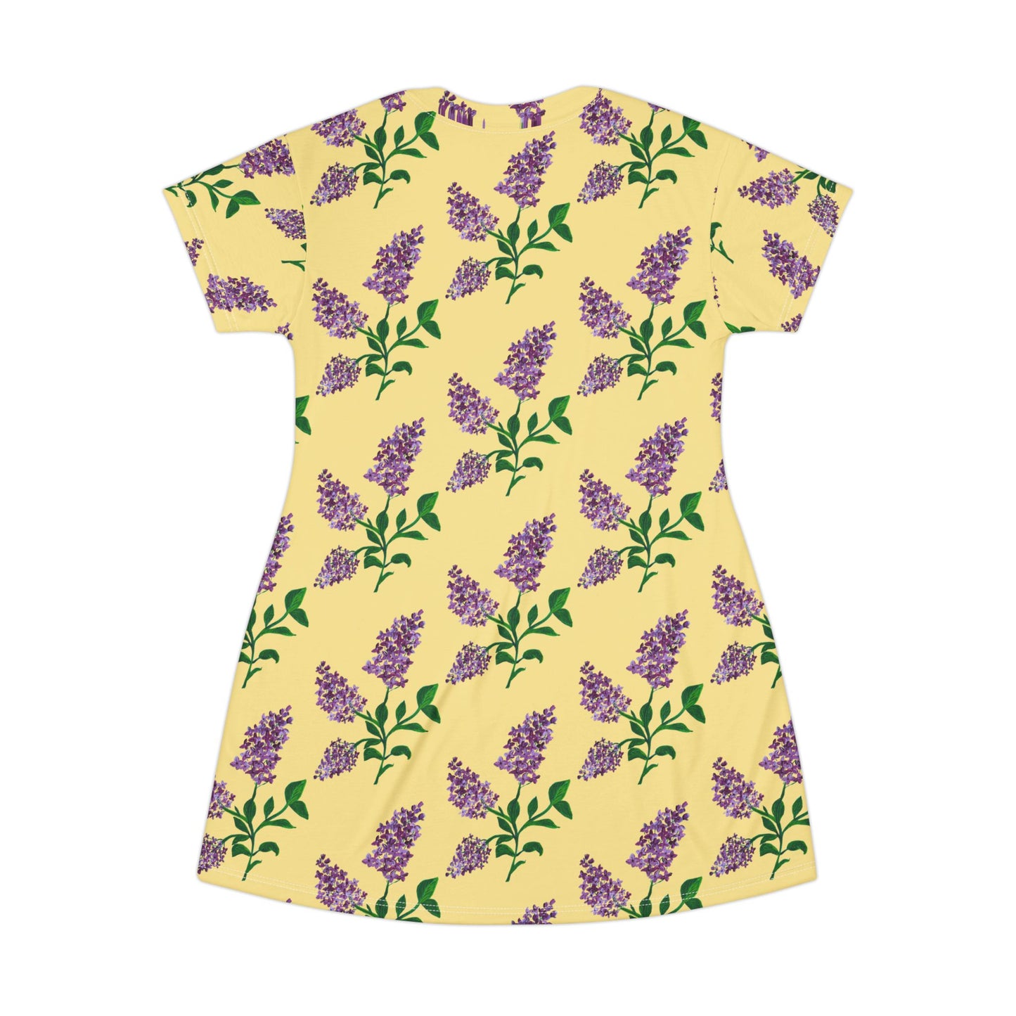 Lavender Sprigs T-Shirt Dress | All-Over Print