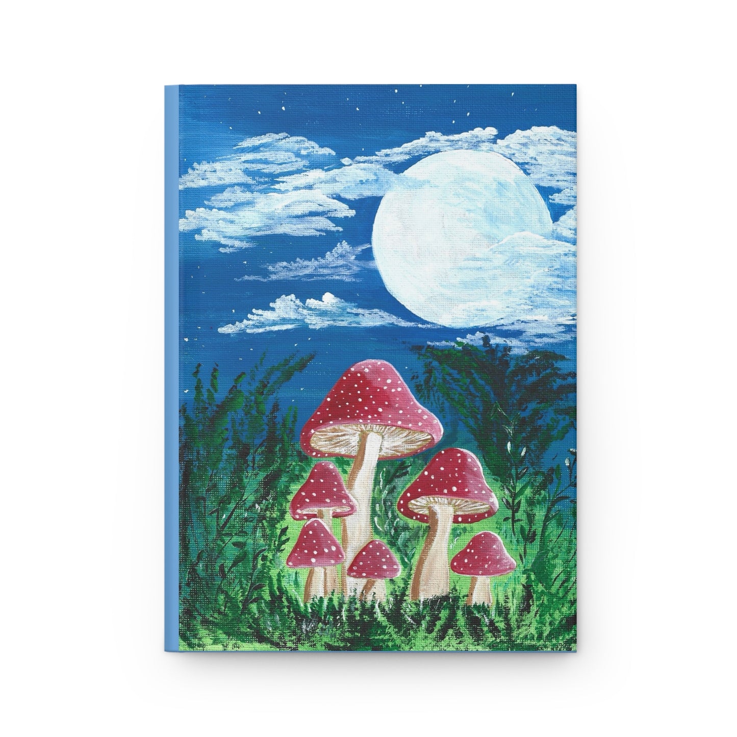 Hardcover Journal - Magically Moonlit Mushrooms