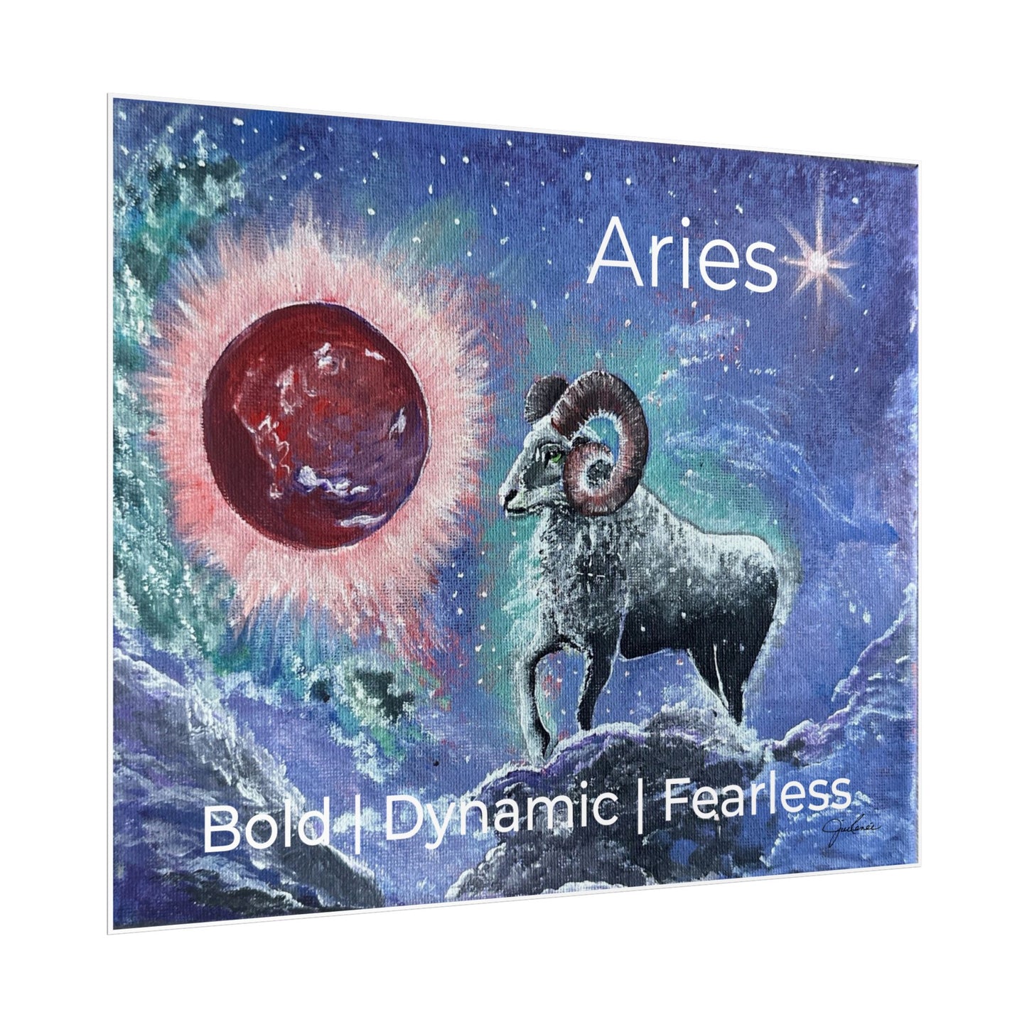 Aries Ram Zodiac Poster | Rolled Poster, Constellation Art