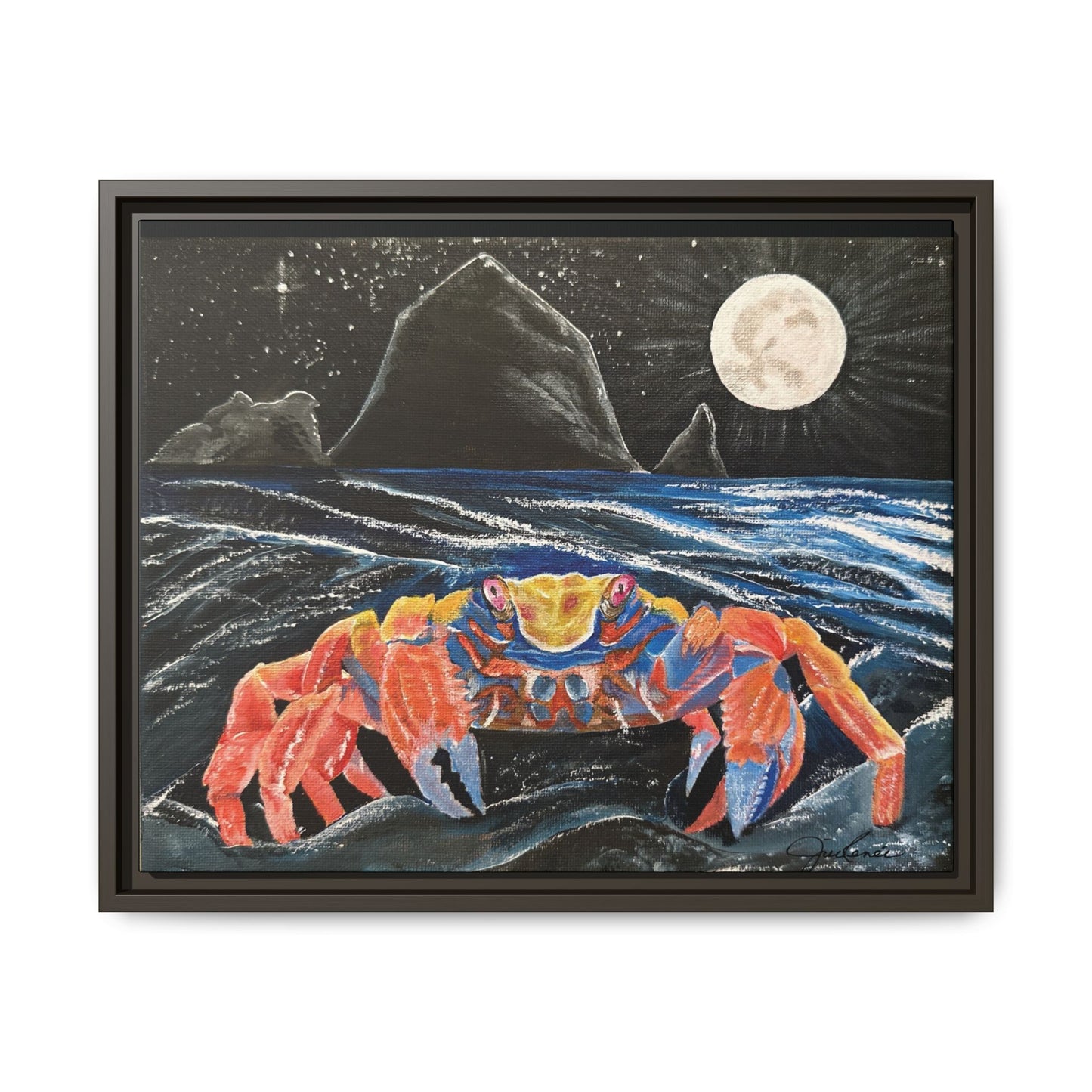 For the Love of Cancer - Zodiac inspired Framed Canvas Print