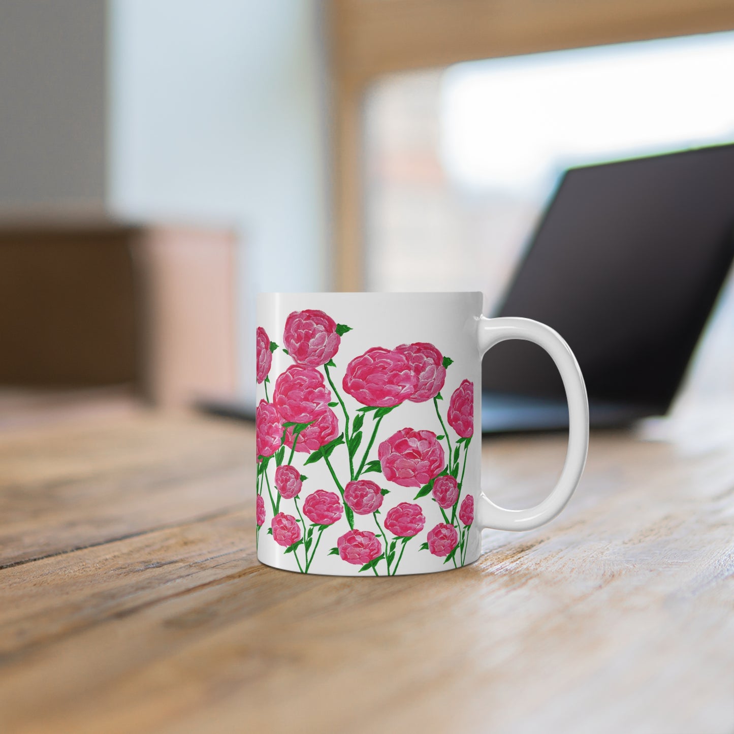Blooming Peonies! - Ceramic Mug 11oz