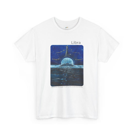 Libra T-Shirt, Balance through truth and understanding, Zodiac Tee, Horoscope Shirt, Astrology Gift, Birthday Present, Unisex Cotton Top