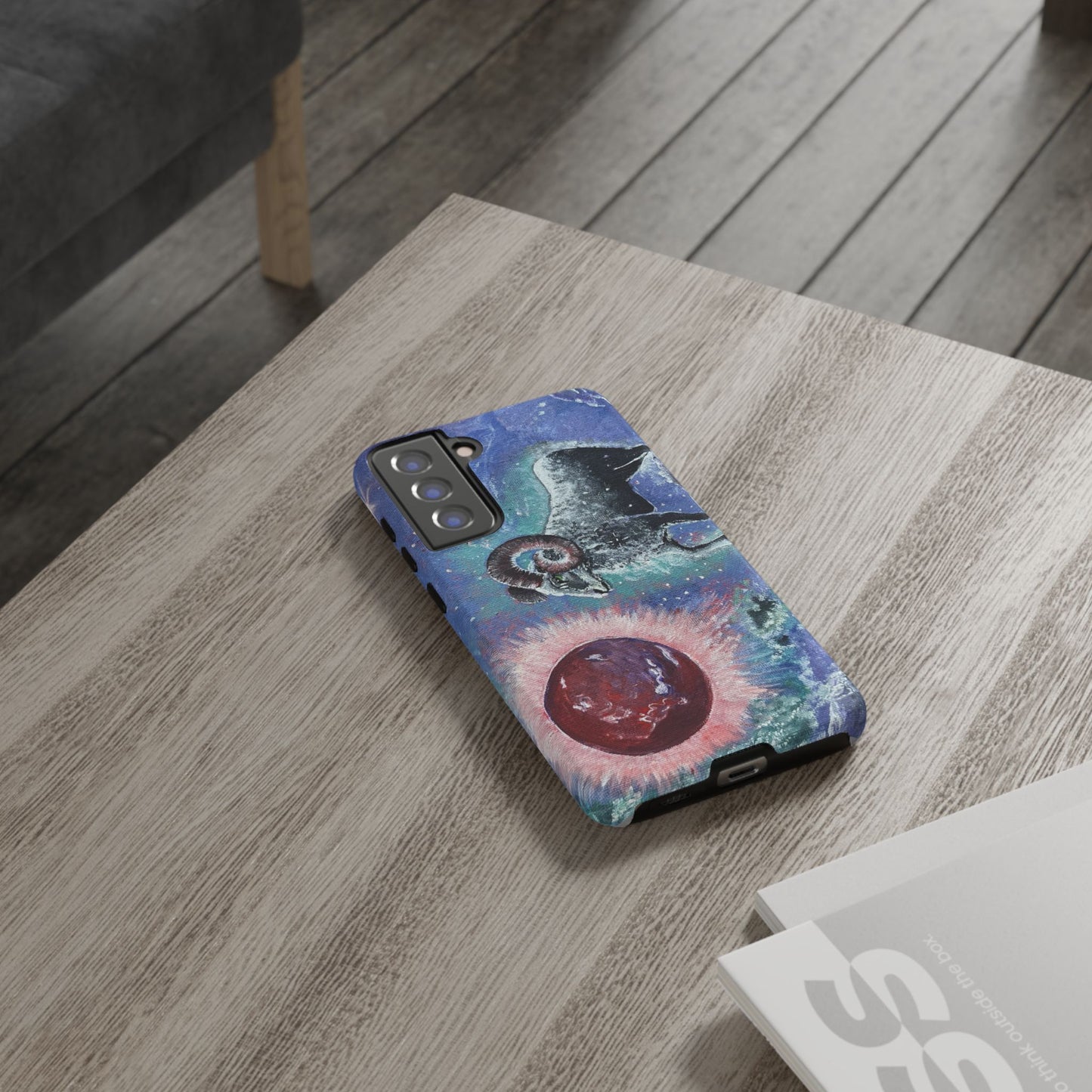 Tough Phone Case Aries Design by Dive Up
