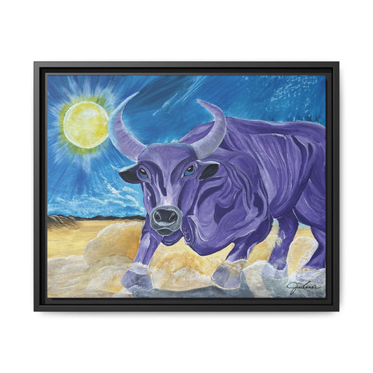 'Cecil's Taurus' Framed Canvas Print