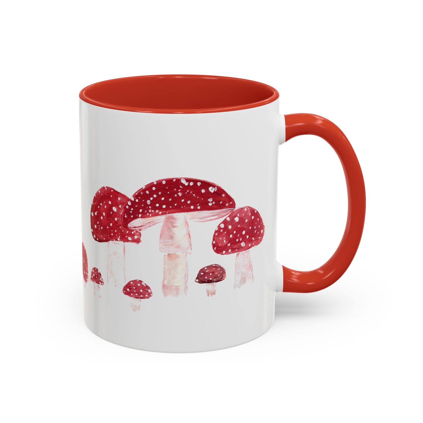 Red Toadstool Mushrooms mug | Accent Coffee Mug