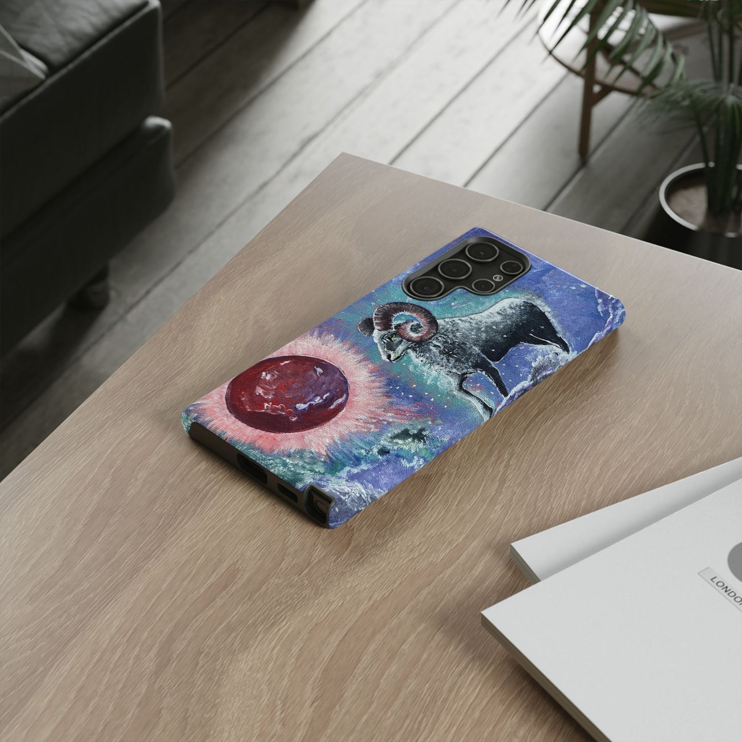 Tough Phone Case Aries Design by Dive Up