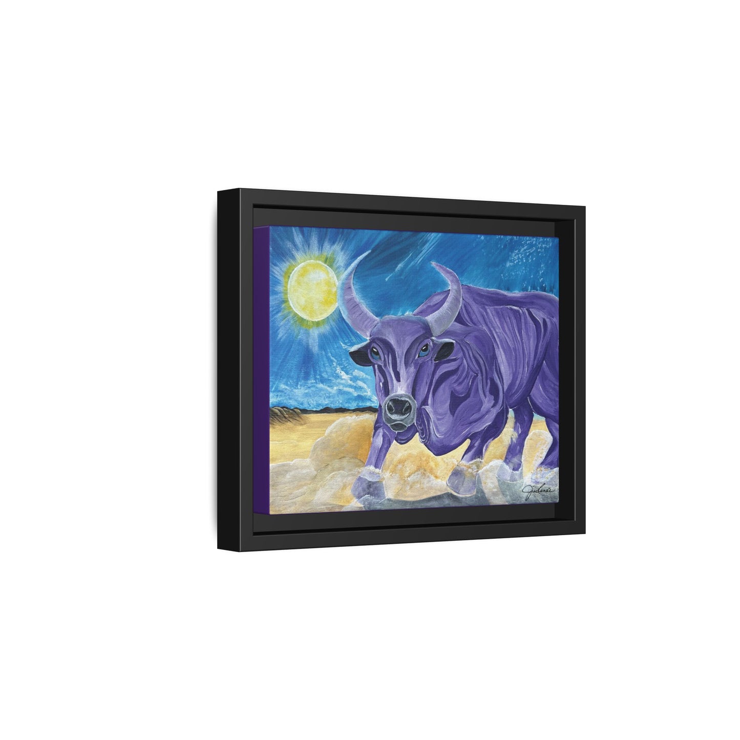 'Cecil's Taurus' Framed Canvas Print