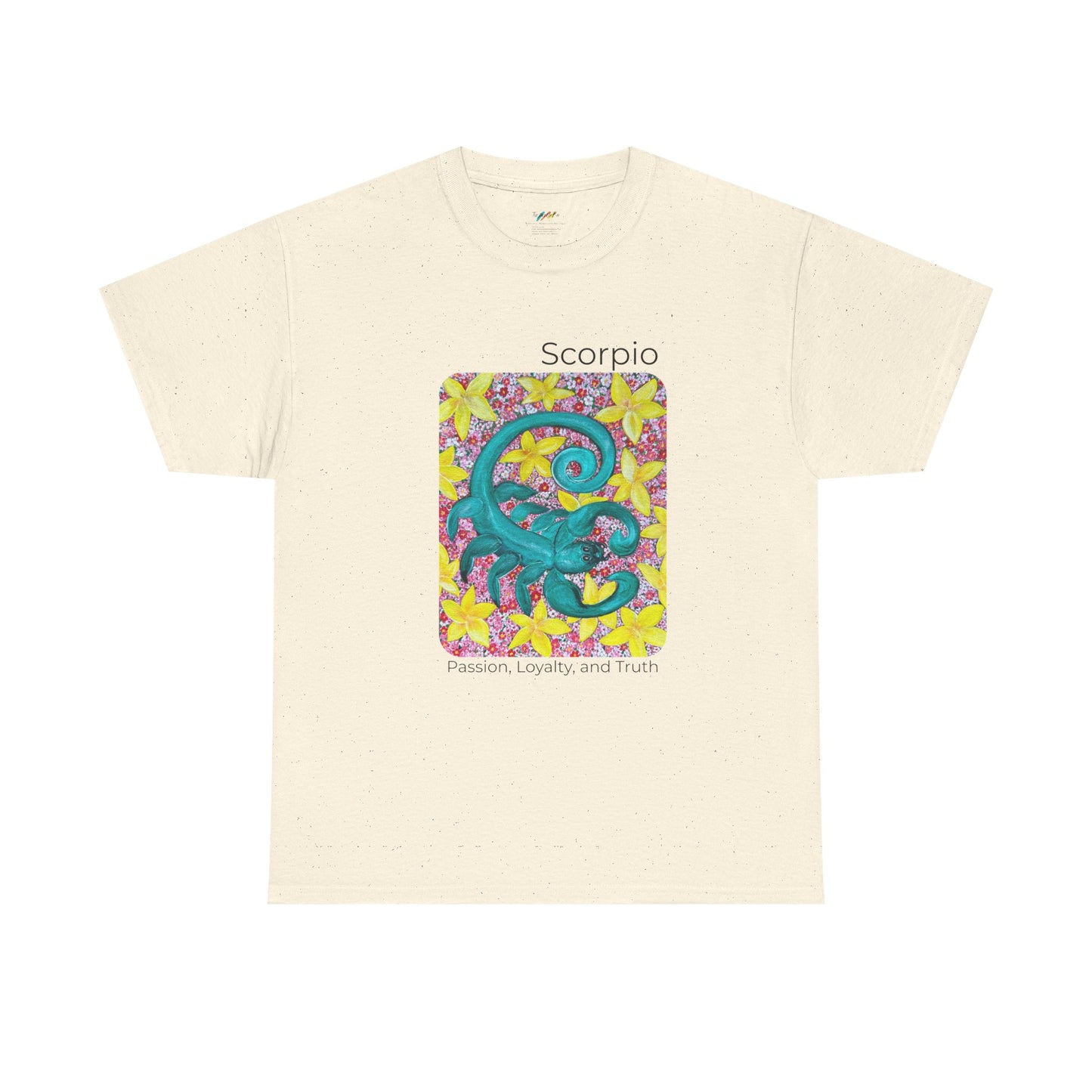 Scorpio Zodiac T-Shirt, Passion, Loyalty, and Truth, Horoscope Shirt, Colorful Tee, Unisex Heavy Cotton, Gift for Astrology Lovers, Birthday